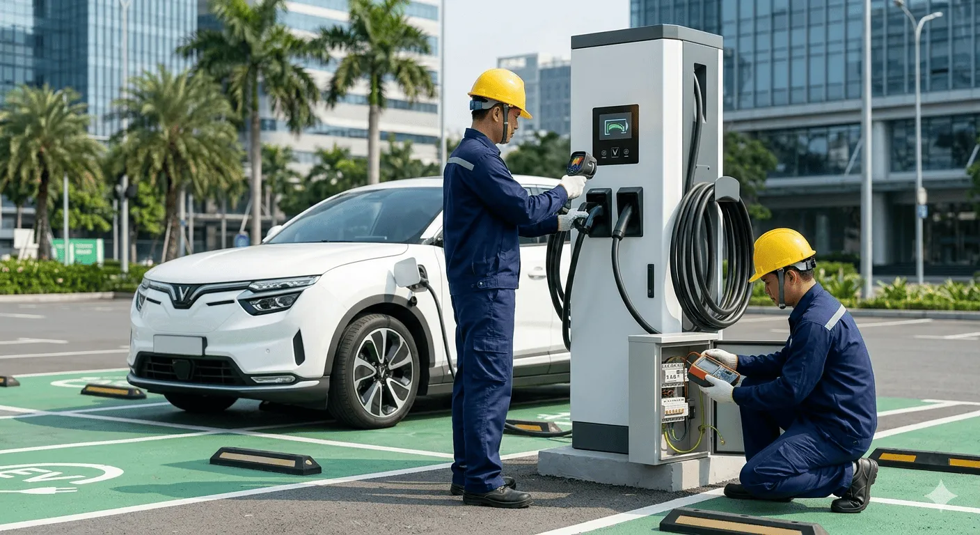 Bí Quyết Vận Hành Trạm Sạc Xe Điện An Toàn Tuyệt Đối